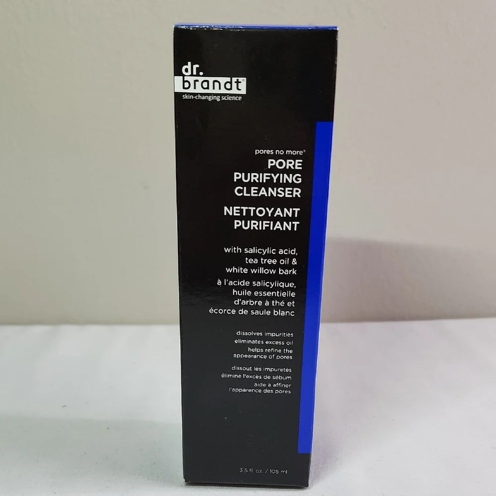 Dr. Brandt Pore Purifying Cleanser - Black and Blue Packaging
